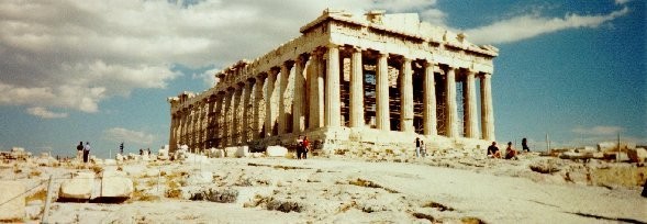 Panoramic view of the Parthenon